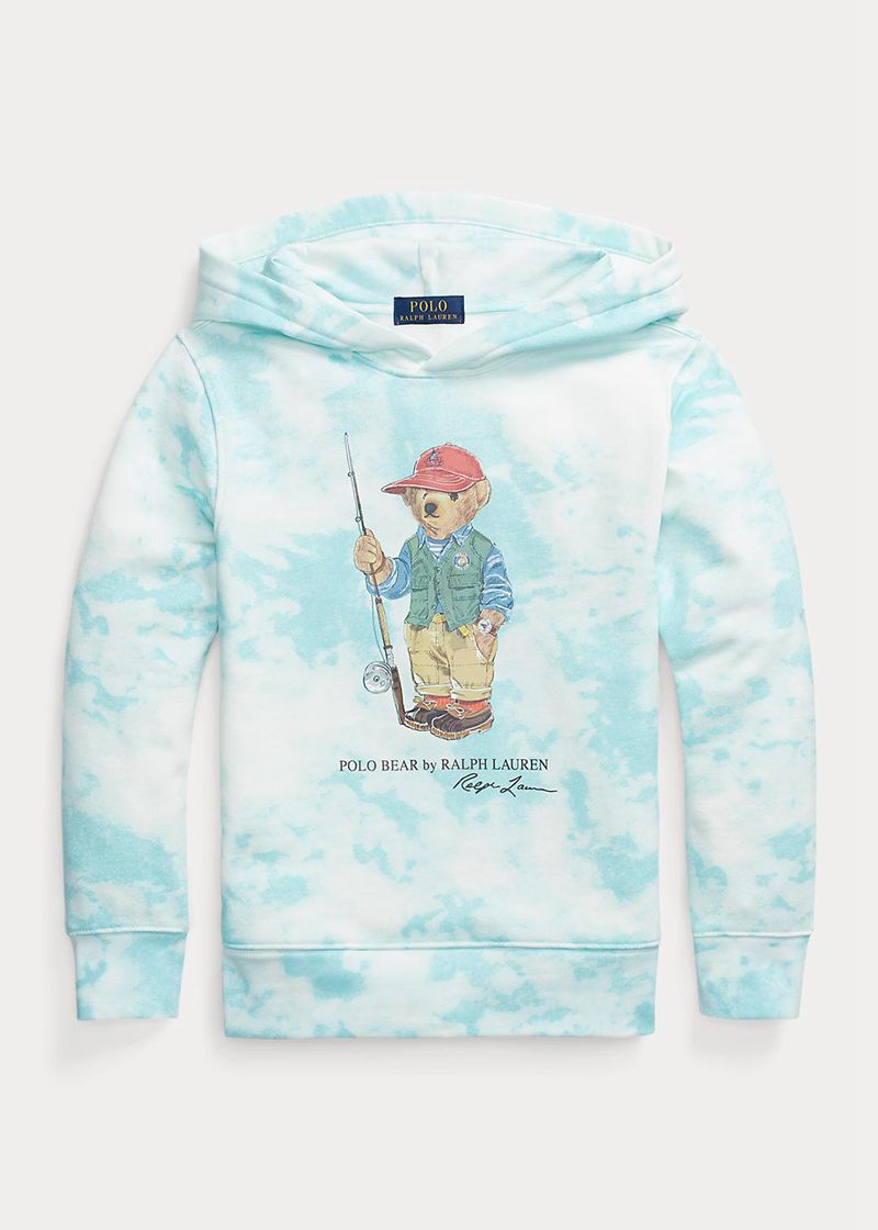 Sudadera Con Capucha Ralph Lauren Niño 6-14 Años Polo Bear Tie-Dye-Print Fleece Chile Azules KEFCL-3246